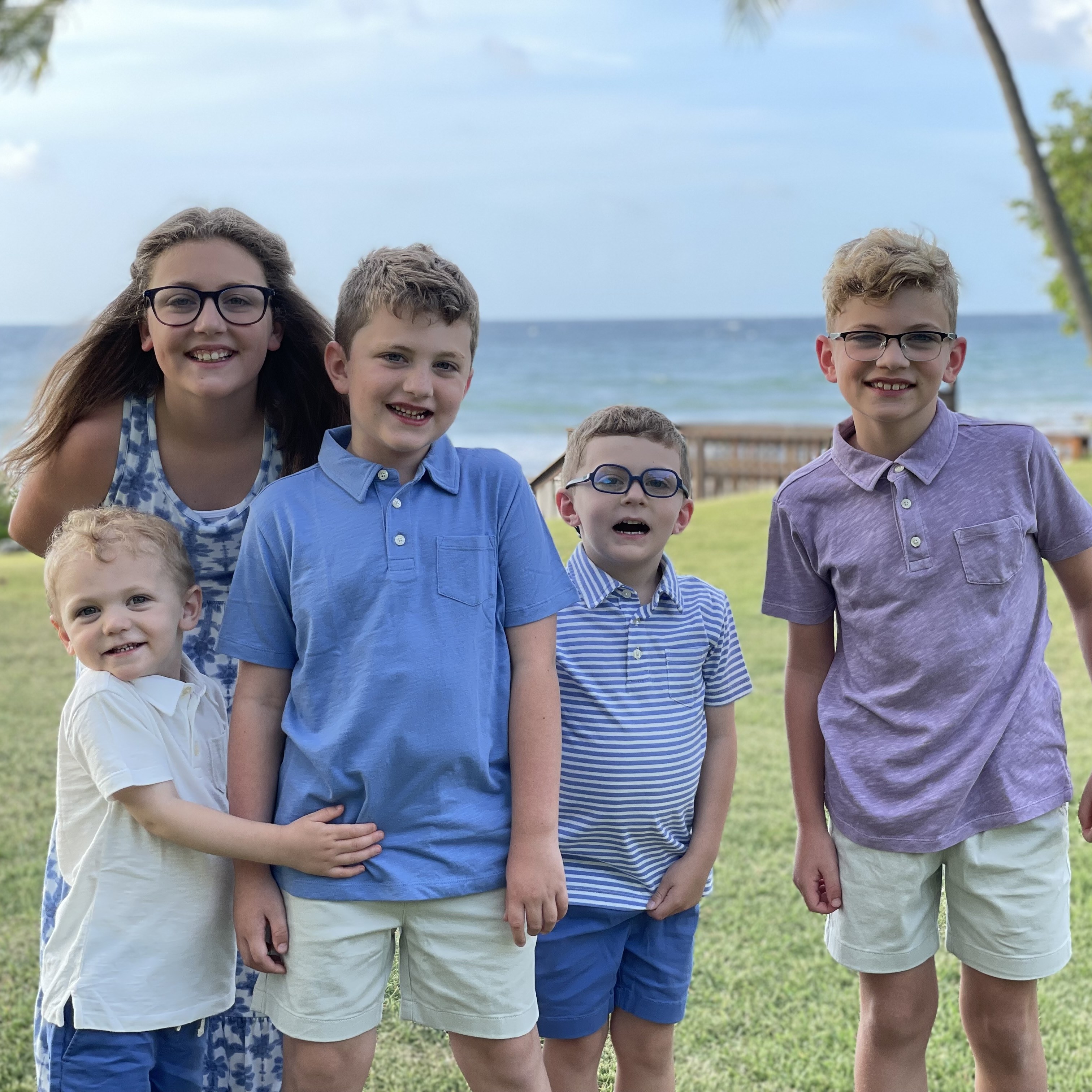 The Olendorf children on vacation